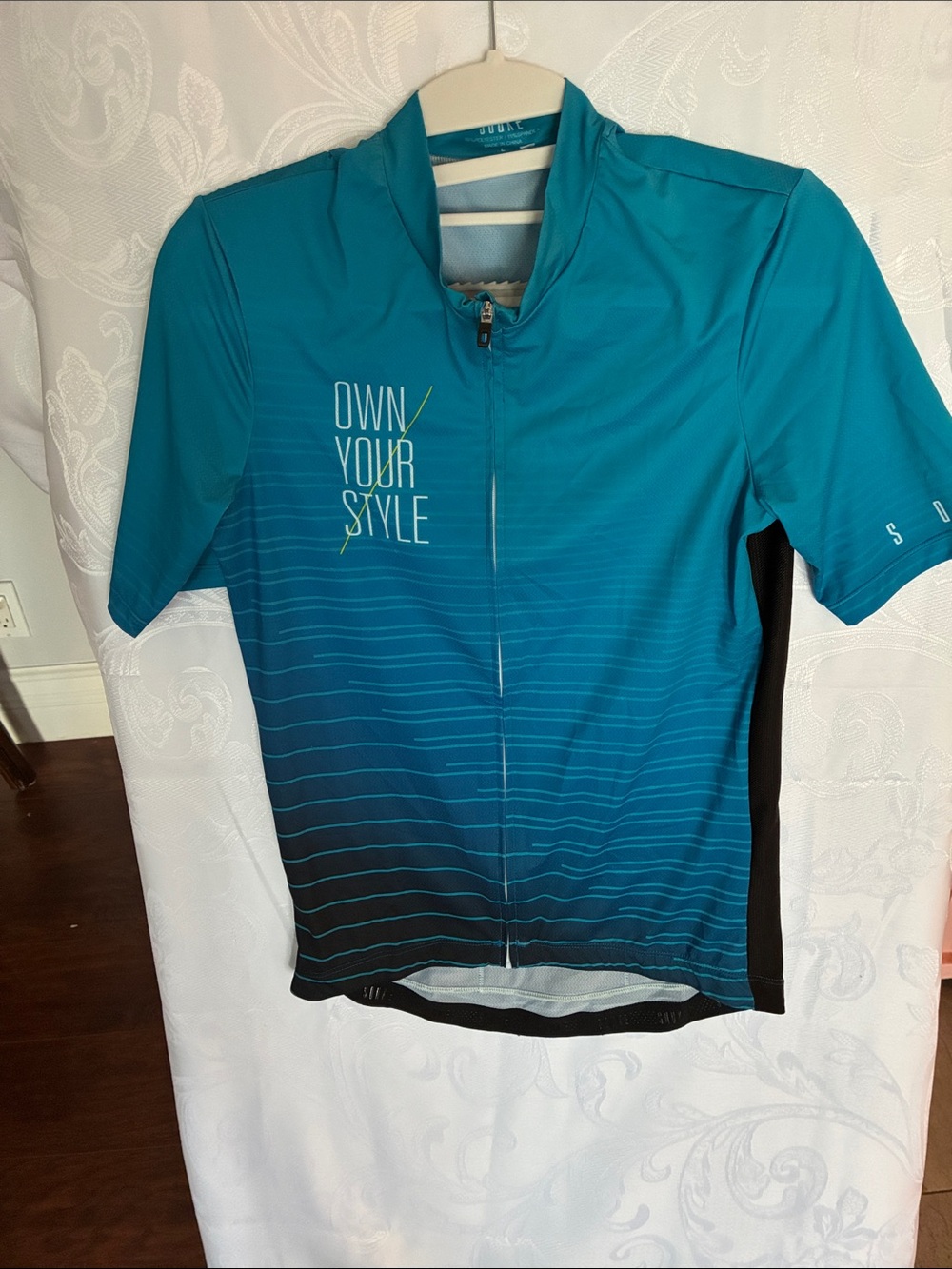 SOUKE CYCLING Jersey / Your Style Teal Cycling Jersey - Men